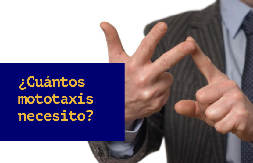 Cuántos mototaxis necesito para empezar mi negocio